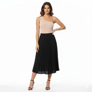 Pretty Little Thing One Shoulder Bodysuit Size 4 Glam Club Shimmery Minimalist